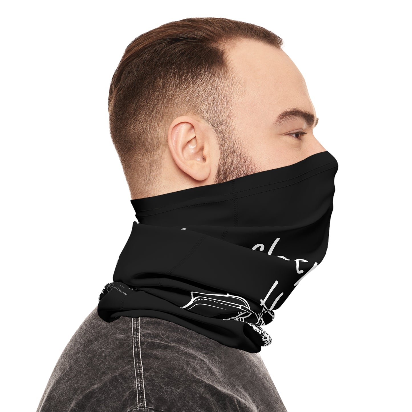 "Sleep. Eat. Hike!" Hiking Neck Gaiter —Lightweight Outdoor Face & Neck Cover