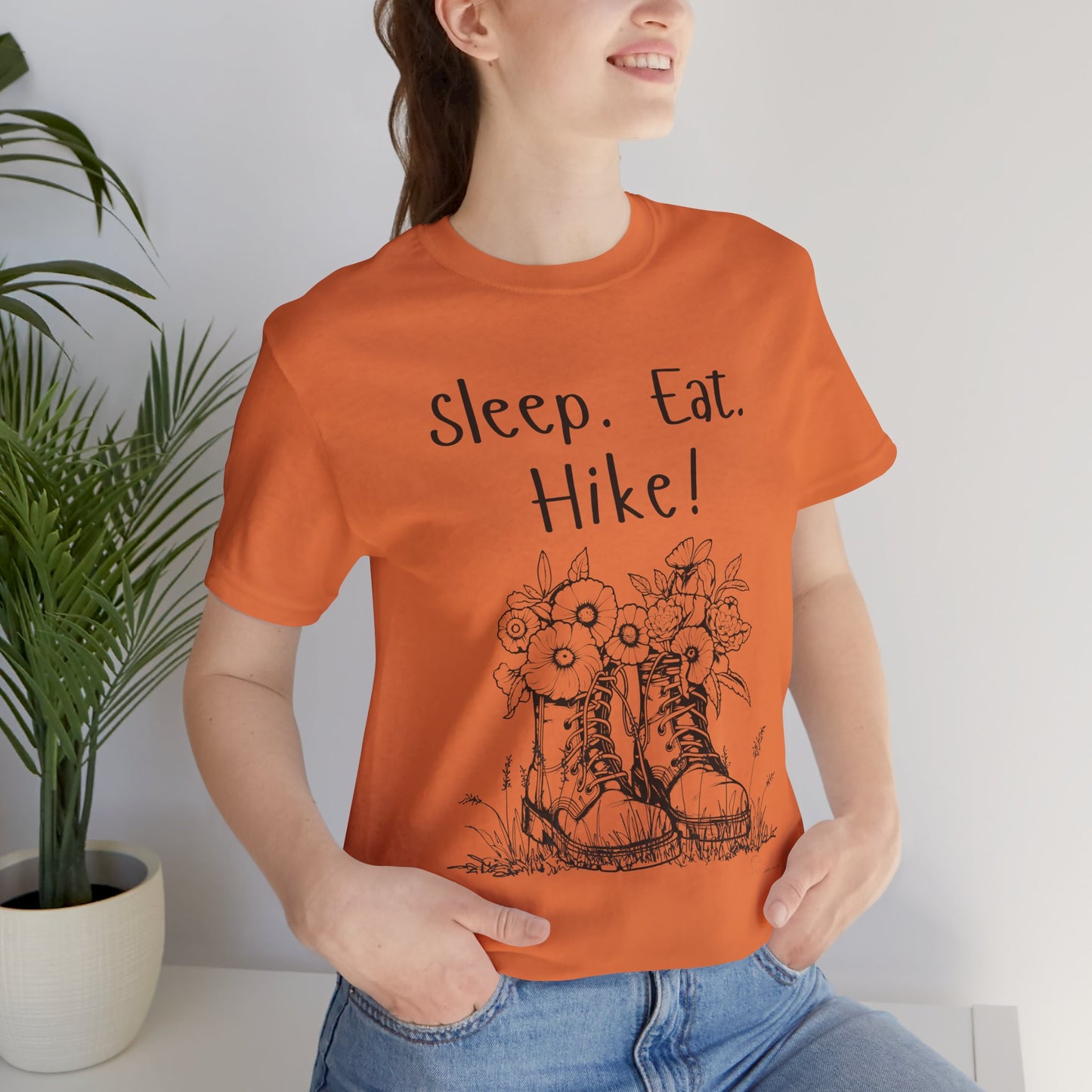 Sleep, Eat, Hike! Unisex Tee, Hiking Shirt