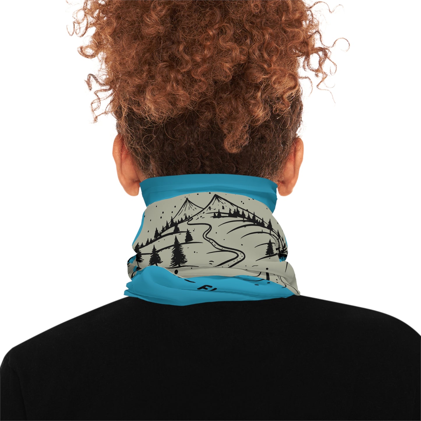 Neck Gaiter — "Wander Into The Woods… And Find Yourself" Mid-weight, Hiking Face Covering