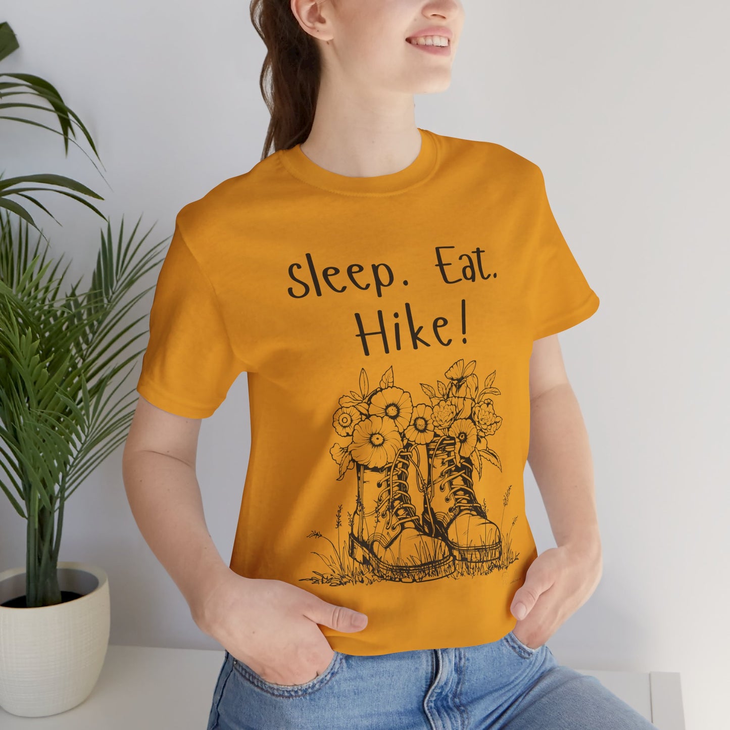 Sleep, Eat, Hike! Unisex Tee, Hiking Shirt