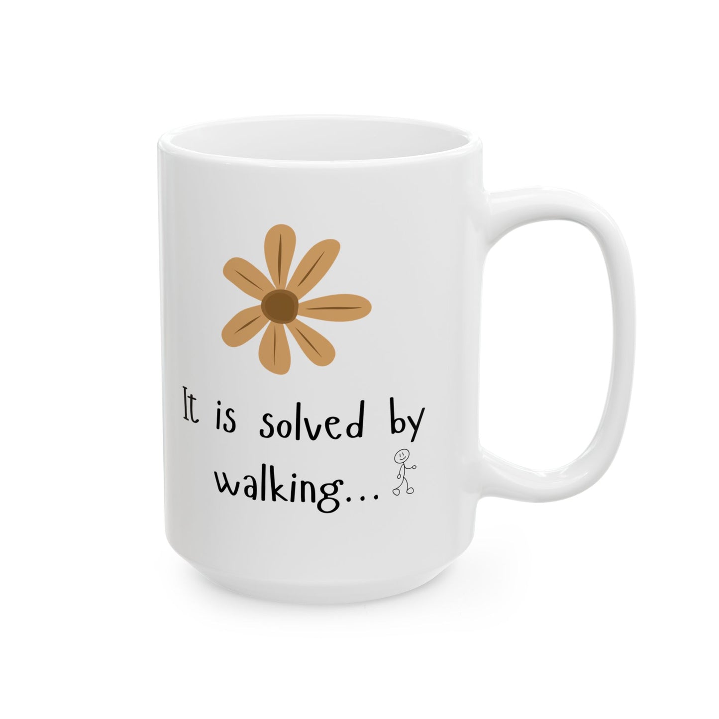 Salvitur Ambulando (It is Solved by Walking) Ceramic Mug, (11oz, 15oz)