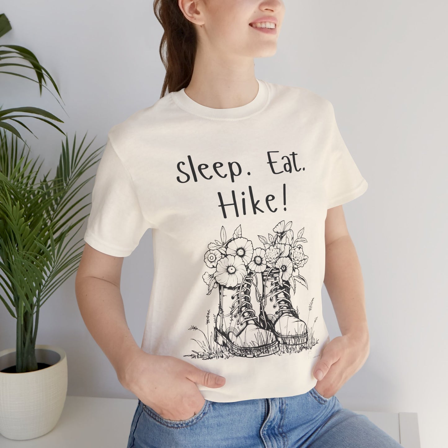 Sleep, Eat, Hike! Unisex Tee, Hiking Shirt