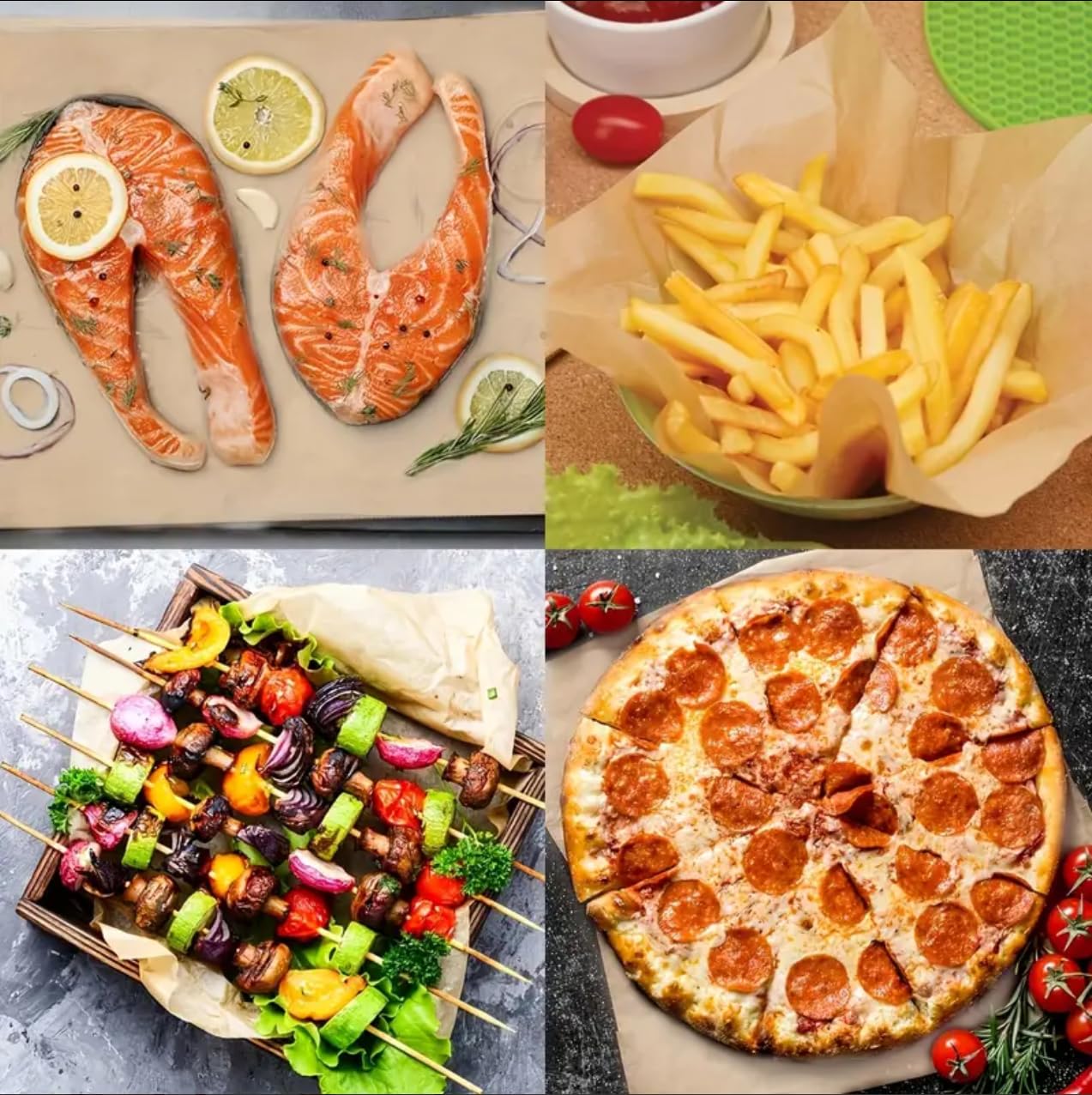 Comfylife 200 Parchment Sheets - No Curl, No Tear, No Burn Baking Paper (10 x 15 inch) - Precut, Unbleached Parchment Paper for Baking & Cooking