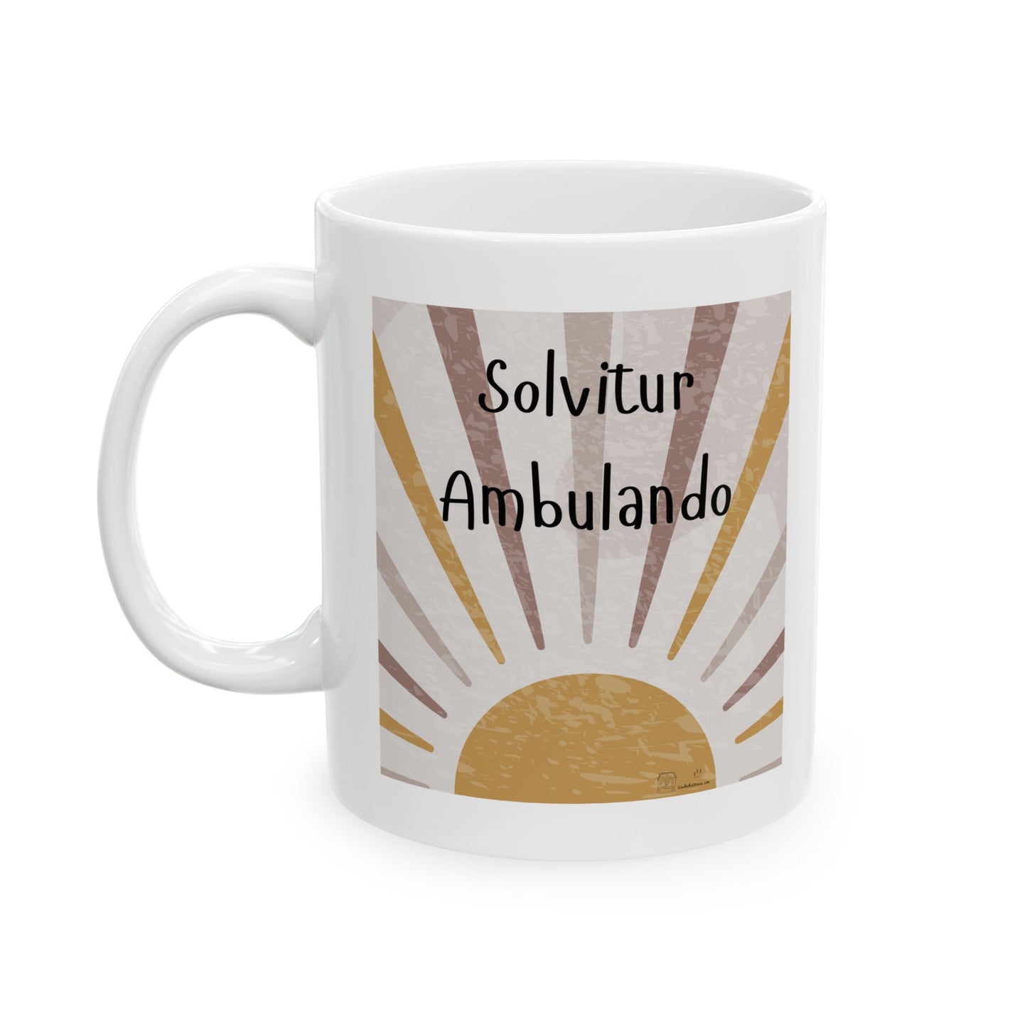 Salvitur Ambulando (It is Solved by Walking) Ceramic Mug, (11oz, 15oz)