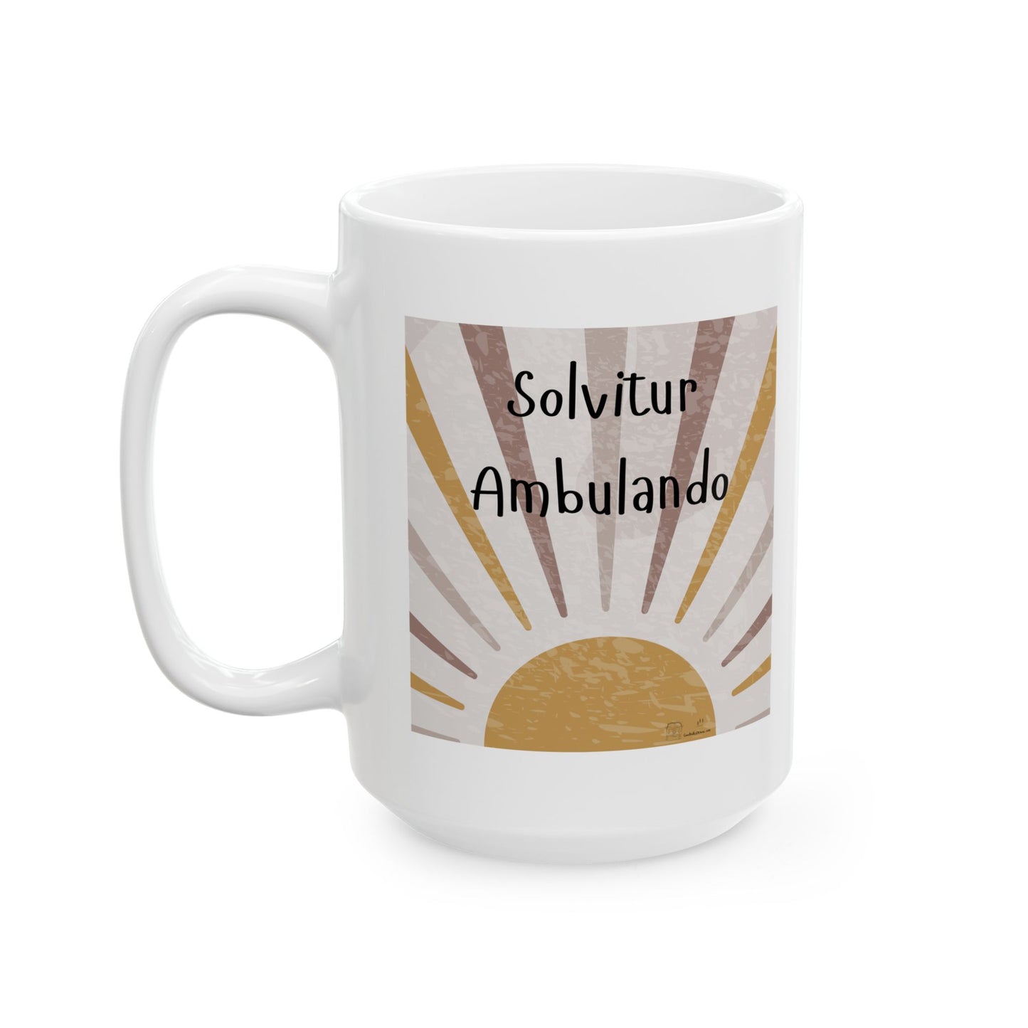 Salvitur Ambulando (It is Solved by Walking) Ceramic Mug, (11oz, 15oz)